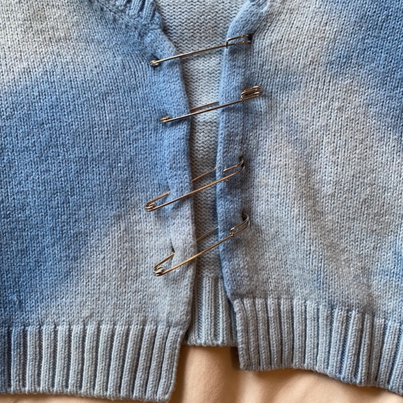 Danielle Guizio Tie-Dye Knit Safety pin sweater - Picture 5 of 8